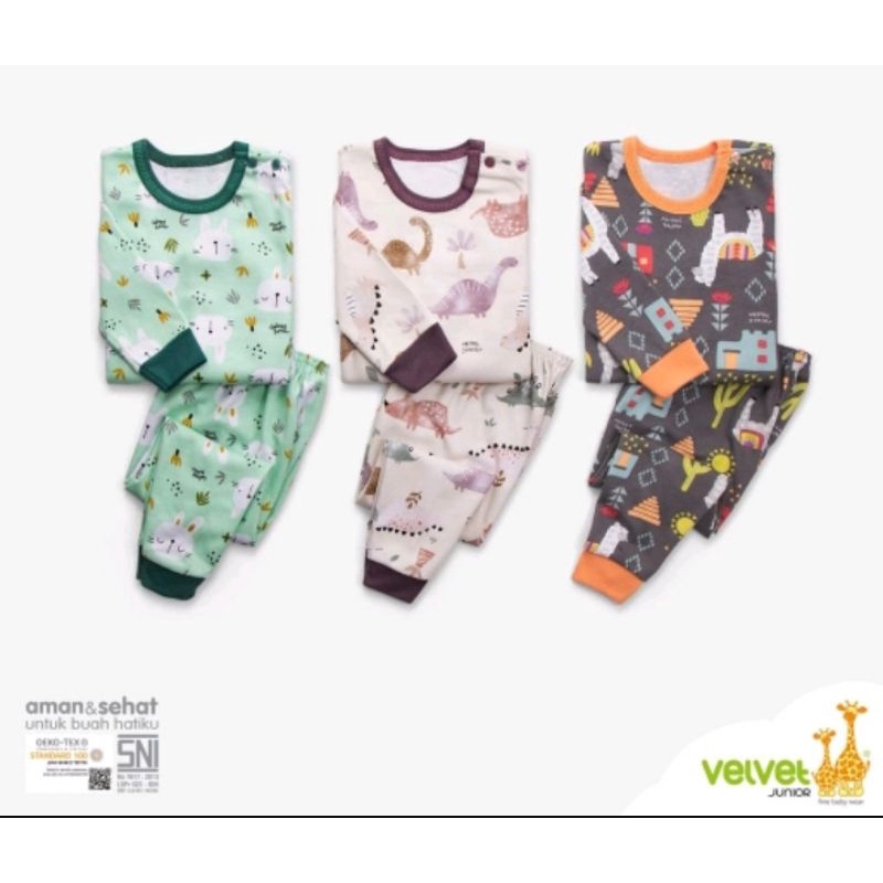 Setelan anak Velvet jonior Motif New