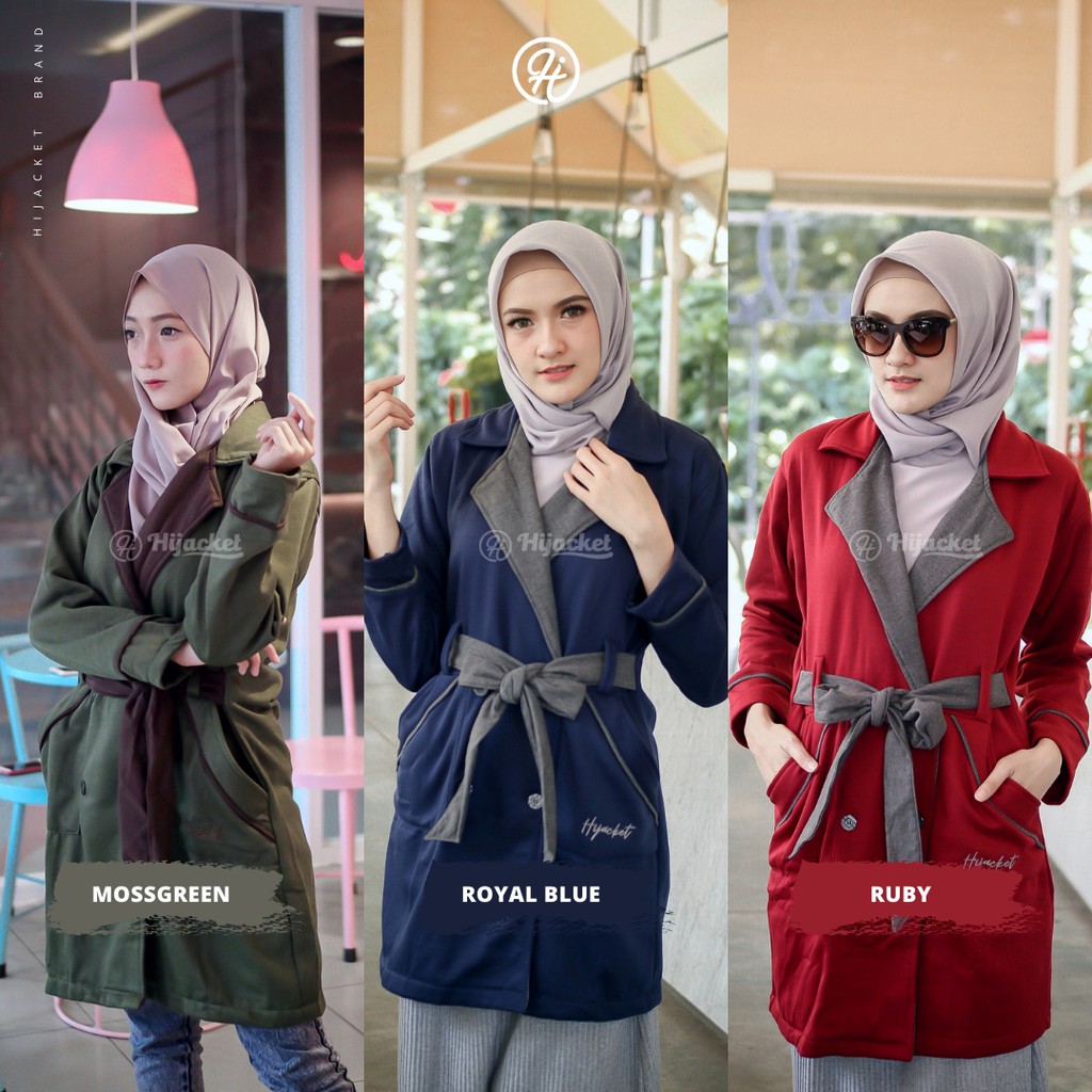 Hijacket® Elnara Series (All Size, XL, XXL) Jaket Wanita Bahan 100% Premium Fleece Asli-3