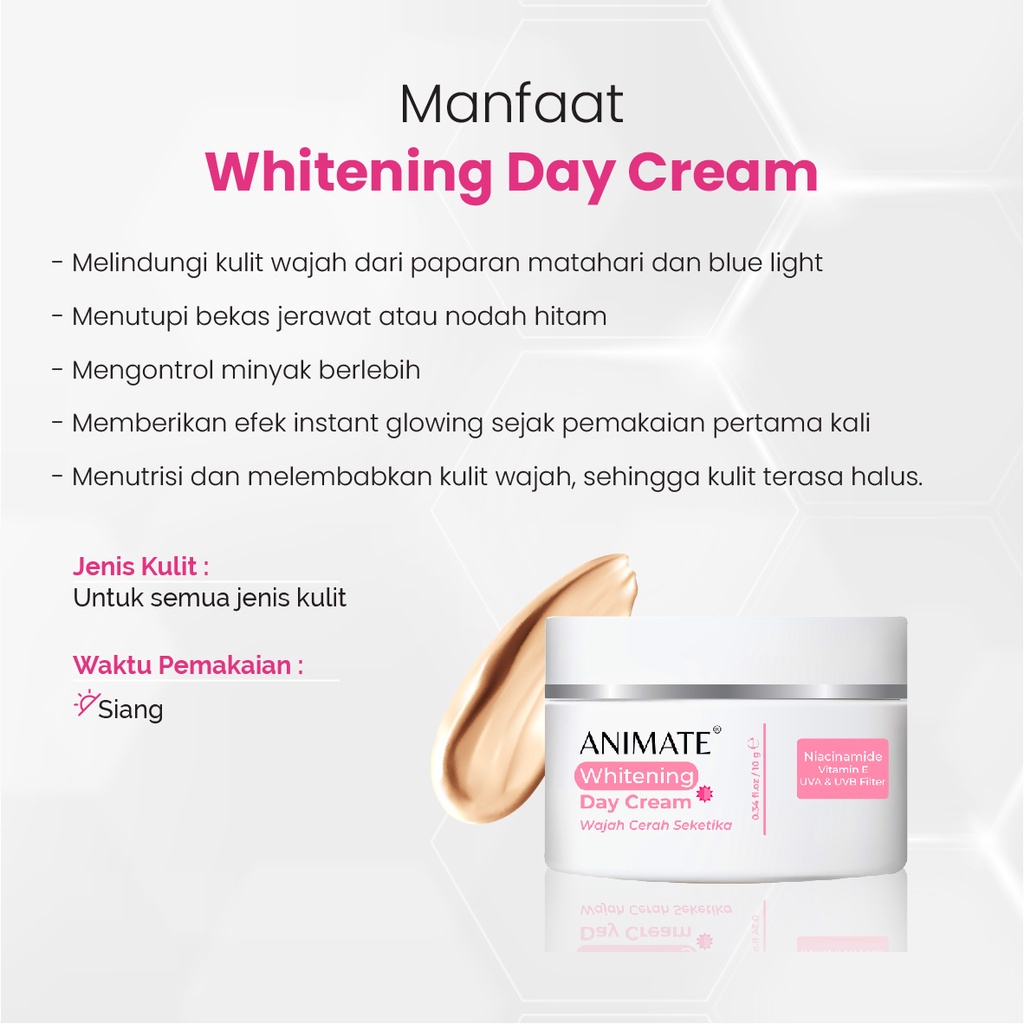 ANIMATE INSTANT WHITENING SERIES / Cream Pemutih Wajah / Skincare Wajah