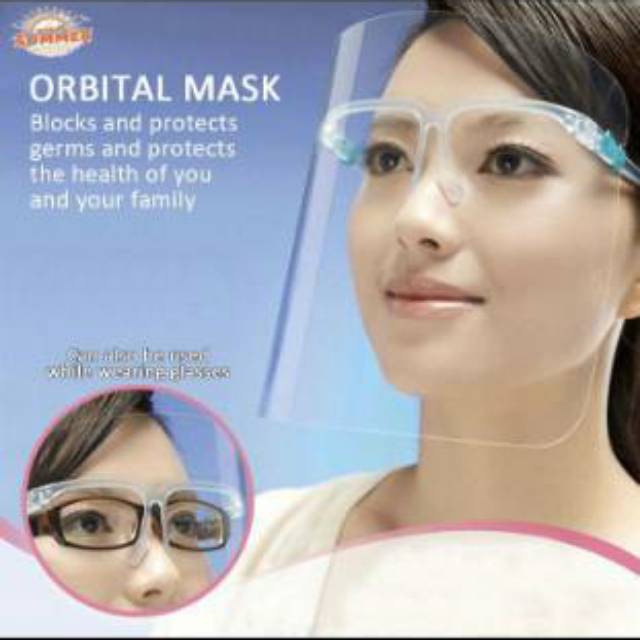 Ready Faceshield / Face Shield kacamata / pelindung wajah / face shield nagita kardus ORI BOX BUBBLE