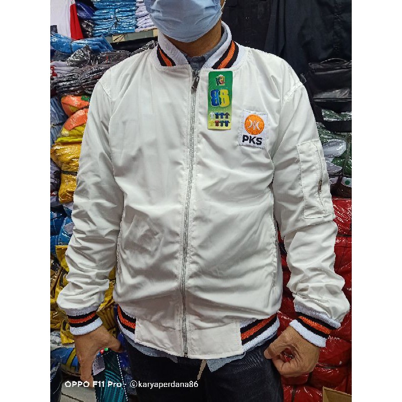 Jaket partai PKS,bomber partai PKS terbaru