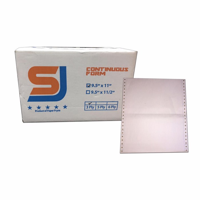 

Kertas Continuous Form SJ 9.5 x 11 / 9.5 x 11.2 3 ply