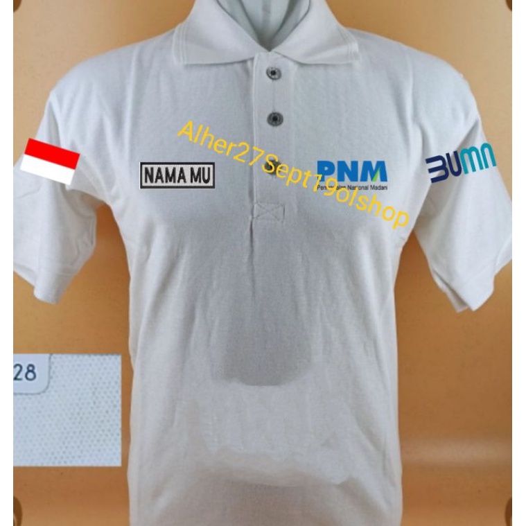 Kaos PNM mekaar baju PNM mekaar seragam PNM mekaar kaos polo PNM mekaar kaos kerah PNM mekaar kaos k