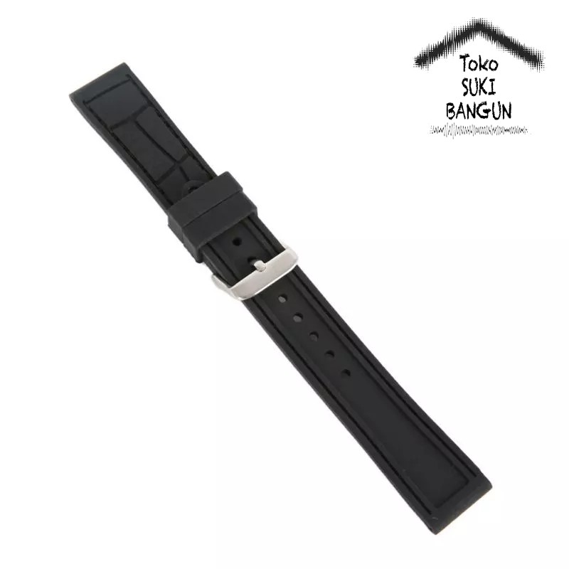 TALI JAM 26mm Rubber STITCH Bamboo Pattern Watch Band Strap