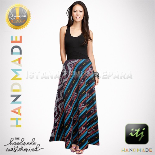 Rok Batik / Maxi Skirt / Bawahan Batik Wanita / Rok Payung Tenun Troso