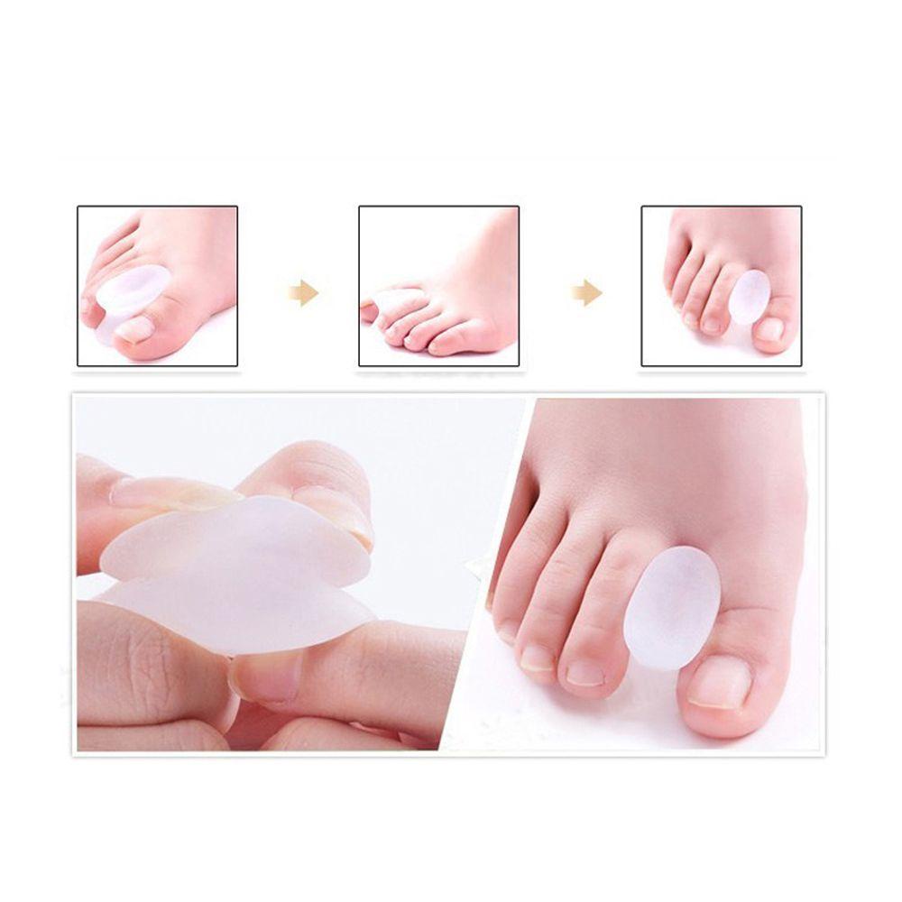 MXBEAUTY Pemisah Kuku Kaki Bunion Putih Tulang Pedicure Perawatan Pelindung Jempol Nail Art Alat Perata Jari Kaki