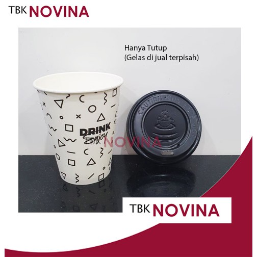 [50PCS] Tutup paper cup 8 oz Pack 50pcs hanya lid gelas kertas kopi 8oz tahan panas 240ml Coffee Tea