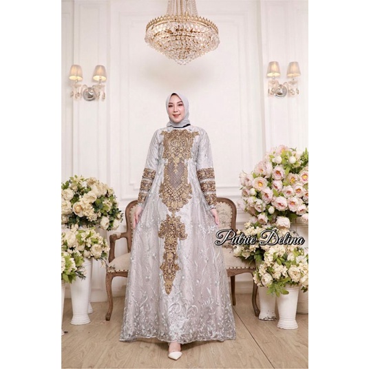 Gamis Delina Cataleya Original Pelangi Jaya Butik