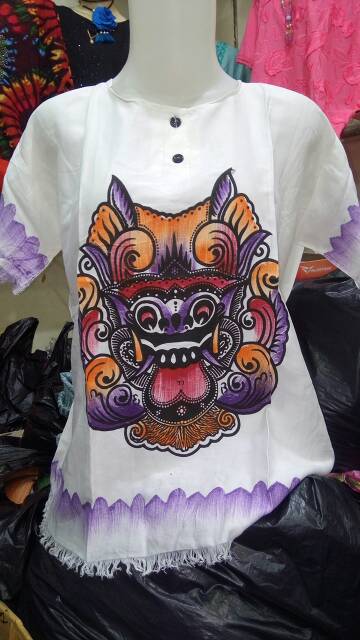 Termurah Baju Barong Bali Putih Ukuran Remaja