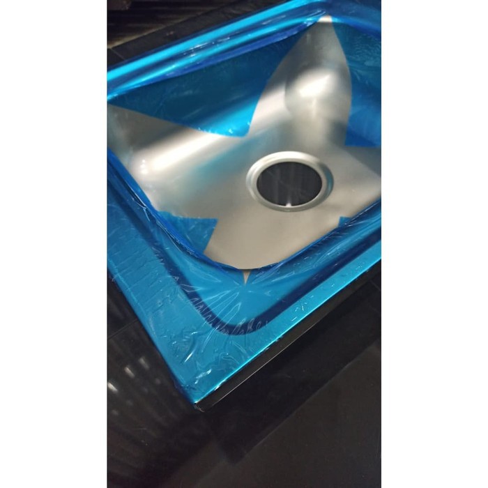 KITCHEN SINK MURAHBAK CUCI PIRING KOTAK SINGLE BOWLFULSETT WITH KRAN