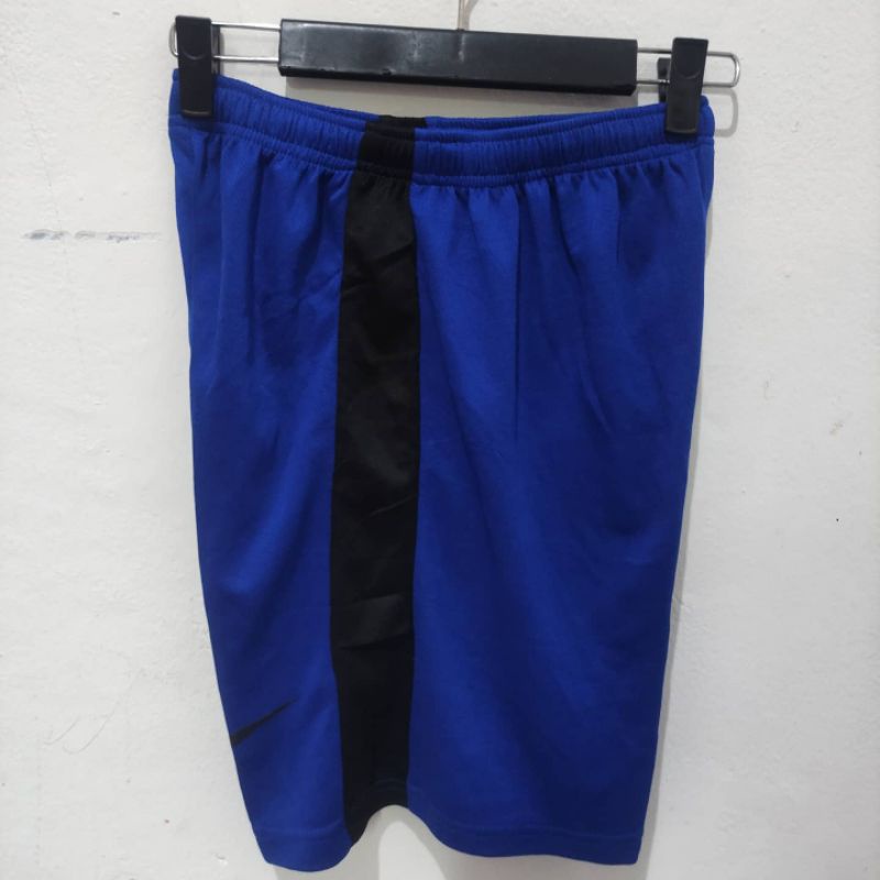 CELANA NIKE BIRU HITAM OLAHRAGA PRIA FUTSAL SEPAKBOLA BOLA KOLOR SHORT Pendek RUNNING VOLI KIPER GYM