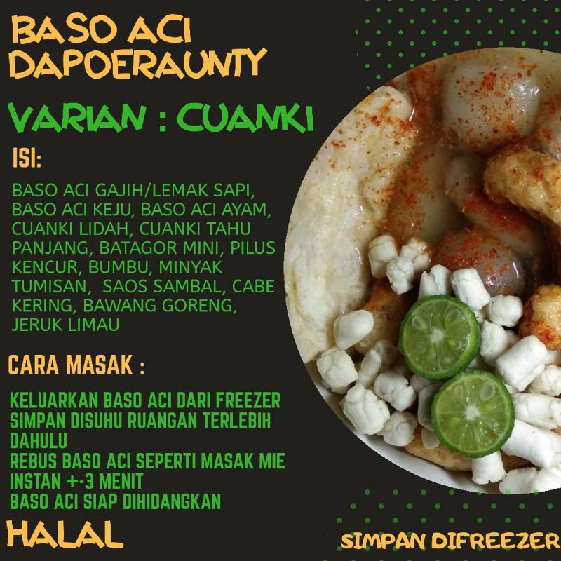 

baso aci cuanki by @dapoer aunty