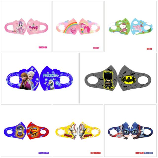Masker Scuba Anak Karakter