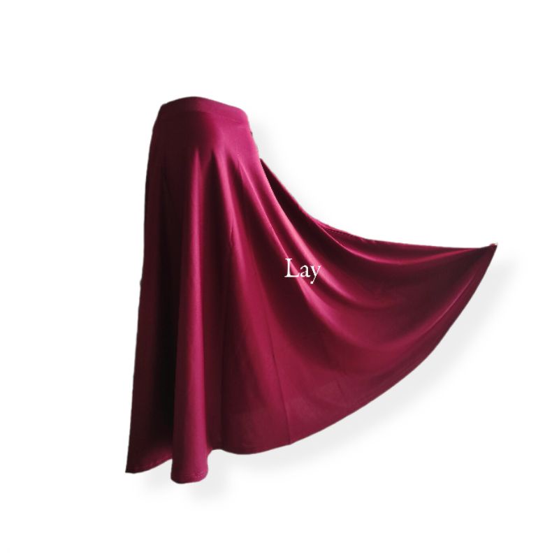 Rok Jodda Scuba Premium // Rok Payung murah // Rok Scuba premium-Maron