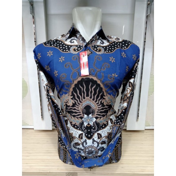 RAJABATIKSTORE, BATIK PANJANG PRIA PREMIUM,SOLO(KATUN+PURING),LENGAN PANJANG,BAJU BATIK PRIA MODERN