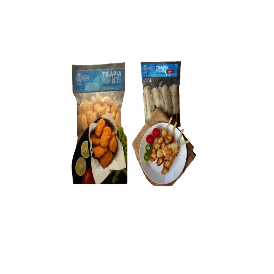 

Regal Springs Tilapia Fish Skewer Original 1kg + Tilapia Fish Bites | Bundling 2