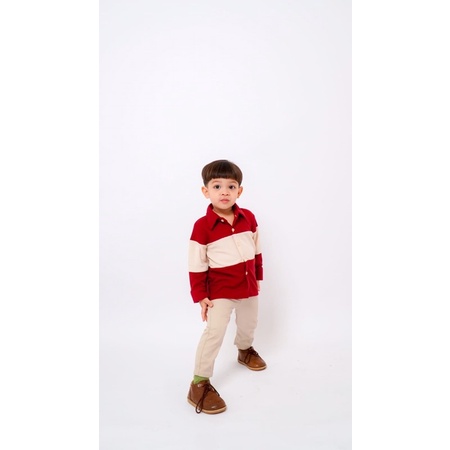 RACHIDKIDS / SERAGAM KELUARGA / FAMILY CASUAL SET / ADRIES FAMILY SET MAROON