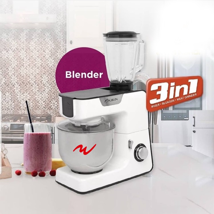 Kirin KPM630 Mixer Grande Kirin Planetary 3IN1 Mixer-Grinder-Blender