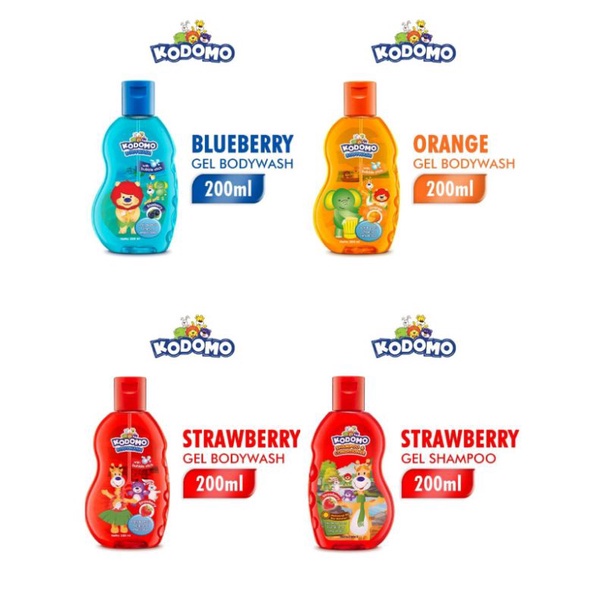 KODOMO Gel Shampoo & Bodywash (200ml)