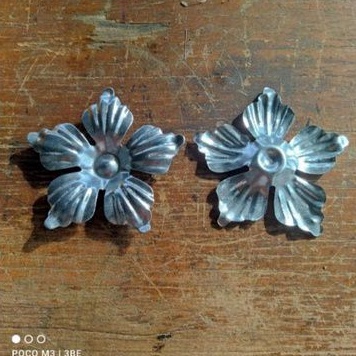 bunga bintang 5 ornamen pintu pagar besi plat berkualitas