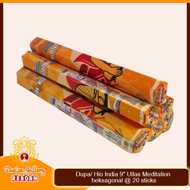 Dupa Hio India Wangi Meditation Ullas hexagon 1 box 6pcs @20 sticks