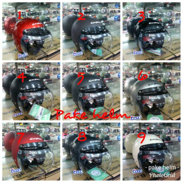 helm cargloss original kaca cembung bening
