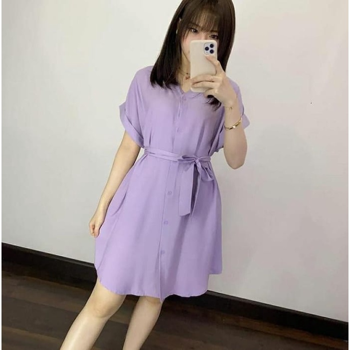 GEMPI DRESS - KOREAN STYLE - DRESS SIMPLE - PAKAIAN WANITA - BISA COD