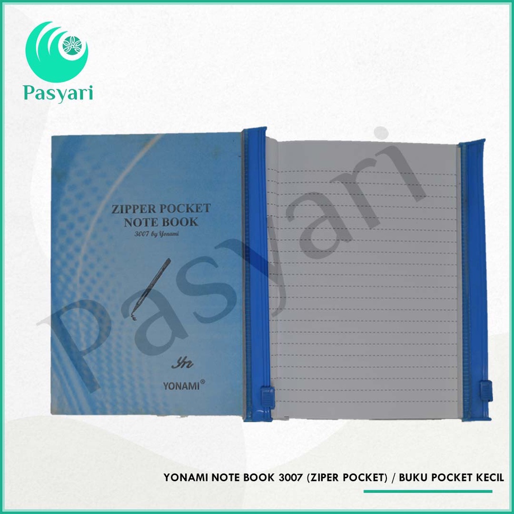 

Yonami Note Book 3007 (Ziper Pocket) / Buku Pocket Kecil