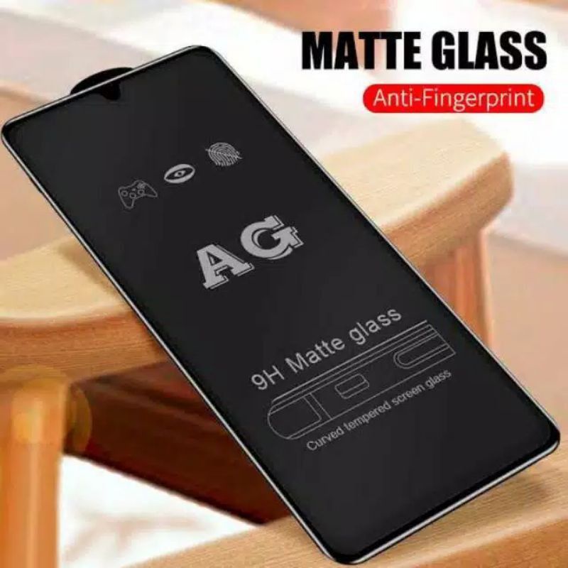 TEMPERED GELAS MATTE 9H Full Layar (realmi c3/ realmi c1/realmi c2)