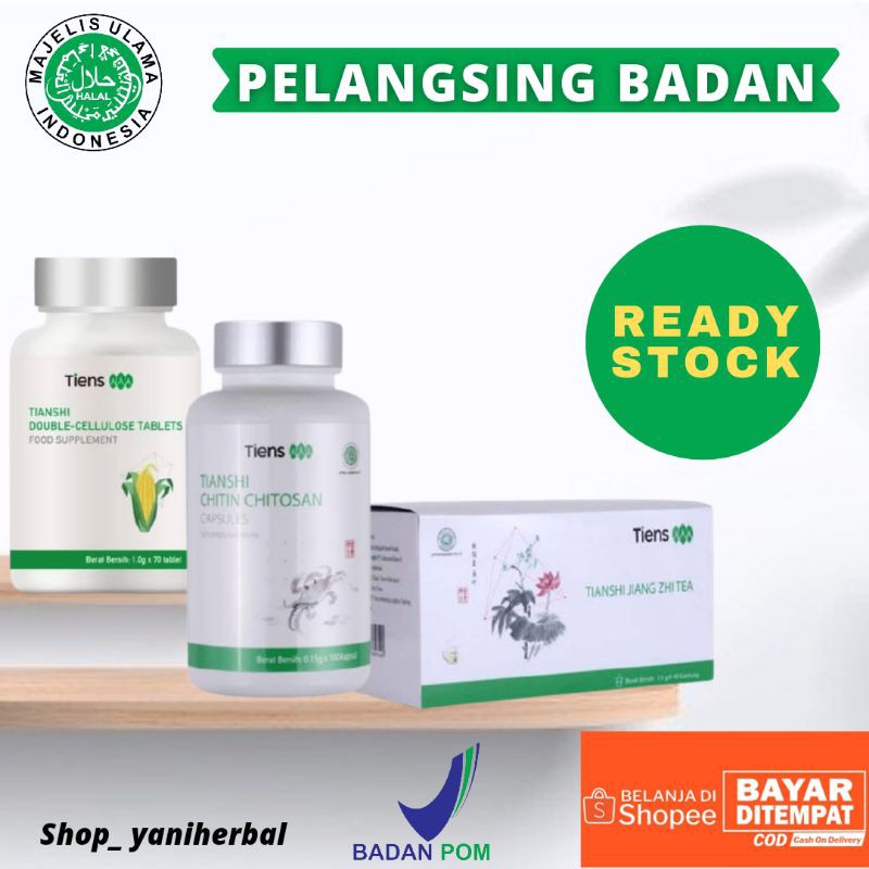 PRODUK HERBAL PELANGSING BADAN TIENS ORIGINAL /PELANGSING TUBUH