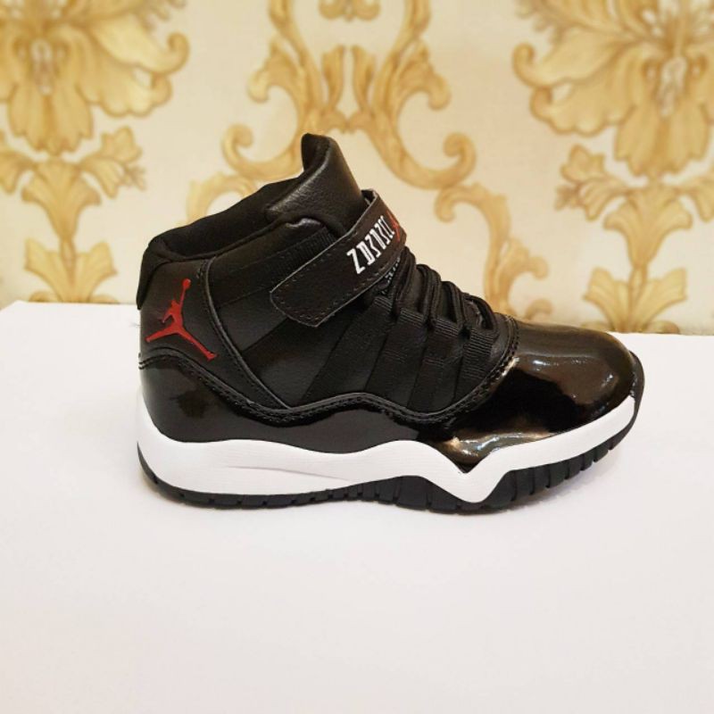 SEPATU ANAK JORDAN 11 HITAM PREMIUM HIGH QUALITY SEPATU ANAK JORDAN BASKET