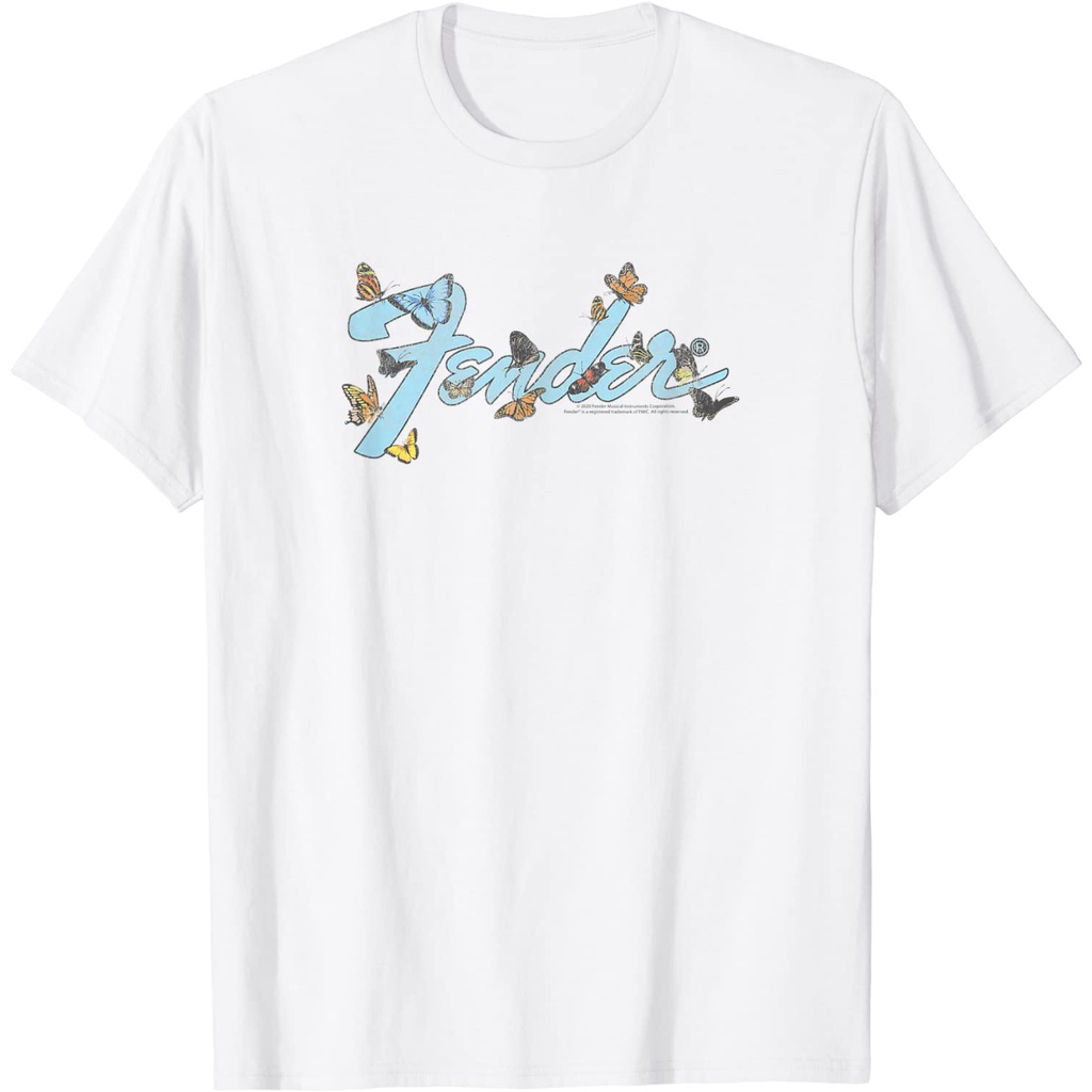 Kaos Fender Butterfly Logo