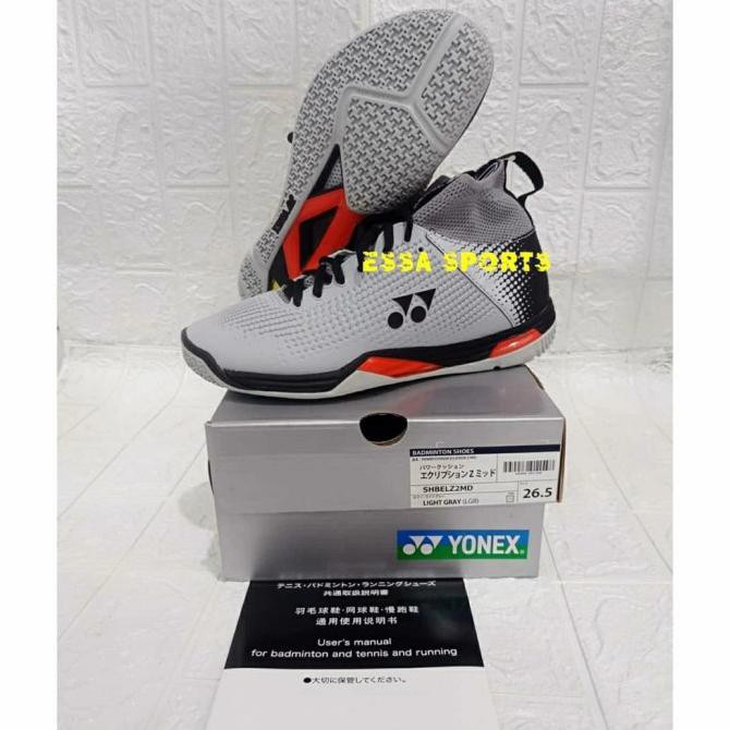 sepatu yonex eclipsion z2 mid md light gray jp code original