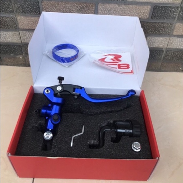 MASTER REM RACINGBOY RCB KANAN S1 RADIAL BLUE BIRU 14MM ORIGINAL