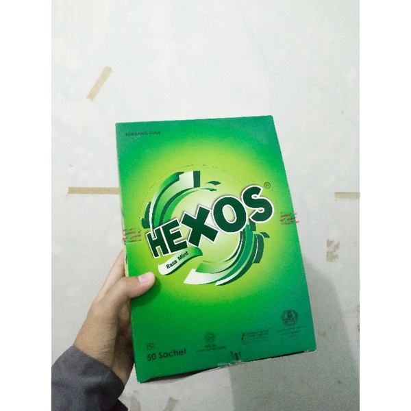 

hexos mint isi 50 bungkus (12.5 gram x 50)