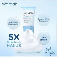 Image of Wardah Lightening Whip Facial Foam 100ml dan 50ml-Face Wash Sabun Wajah #0