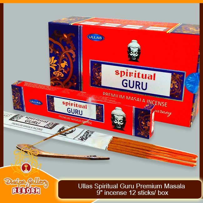 Ullas Spiritual Guru Premium Masala 9&quot; incense 12 sticks/ box