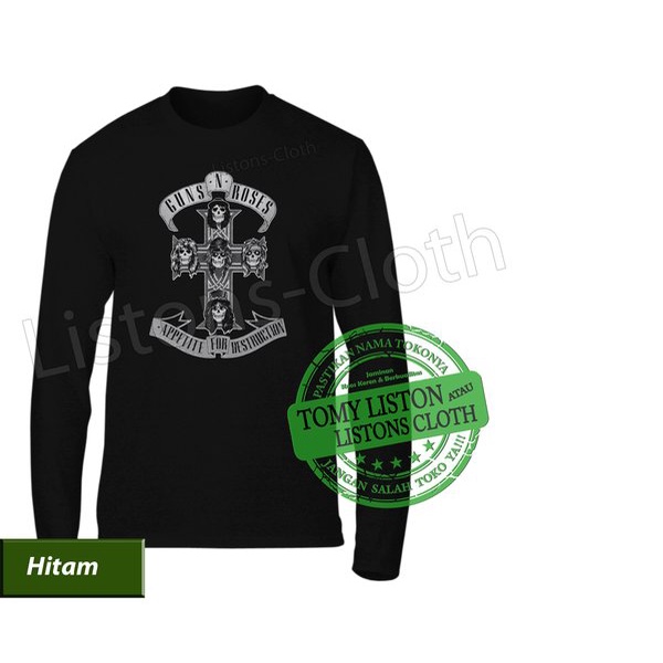 DI JUAL KAOS BAND GUNS N ROSES PANJANG MANTAP