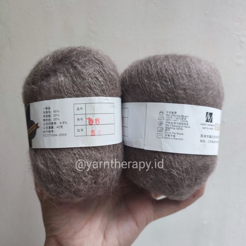 MOHAIR BLEND - BENANG RAJUT IMPOR Mohair Akrilik - yarntherapy