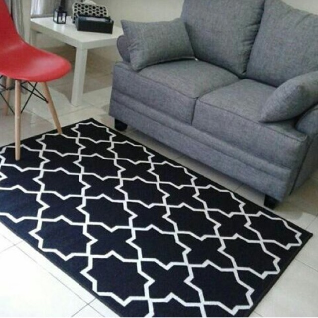 Karpet Scandinavian Monochrome murah meriah