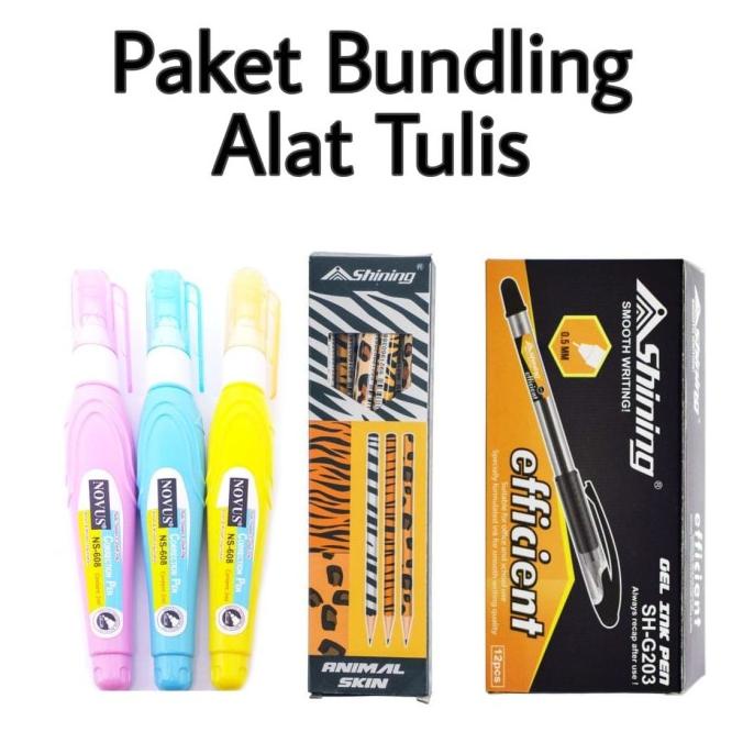

Bayar Ditempat Paket Bundling Alat Tulis (Pulpen + Pensil 2B + Tip-Ex) Terbatas Kode 106