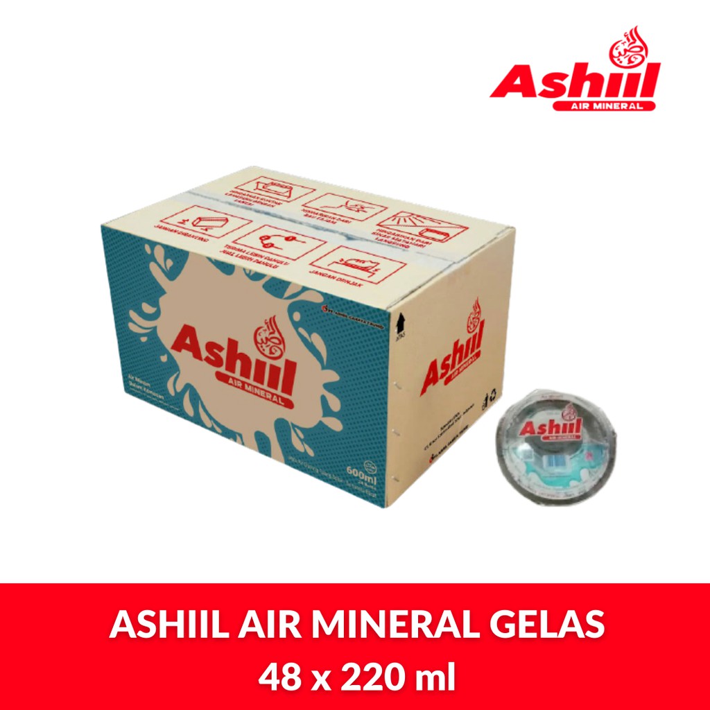 ASHIIL Air Mineral Gelas 220 ml x 48 cup (1 Dus)