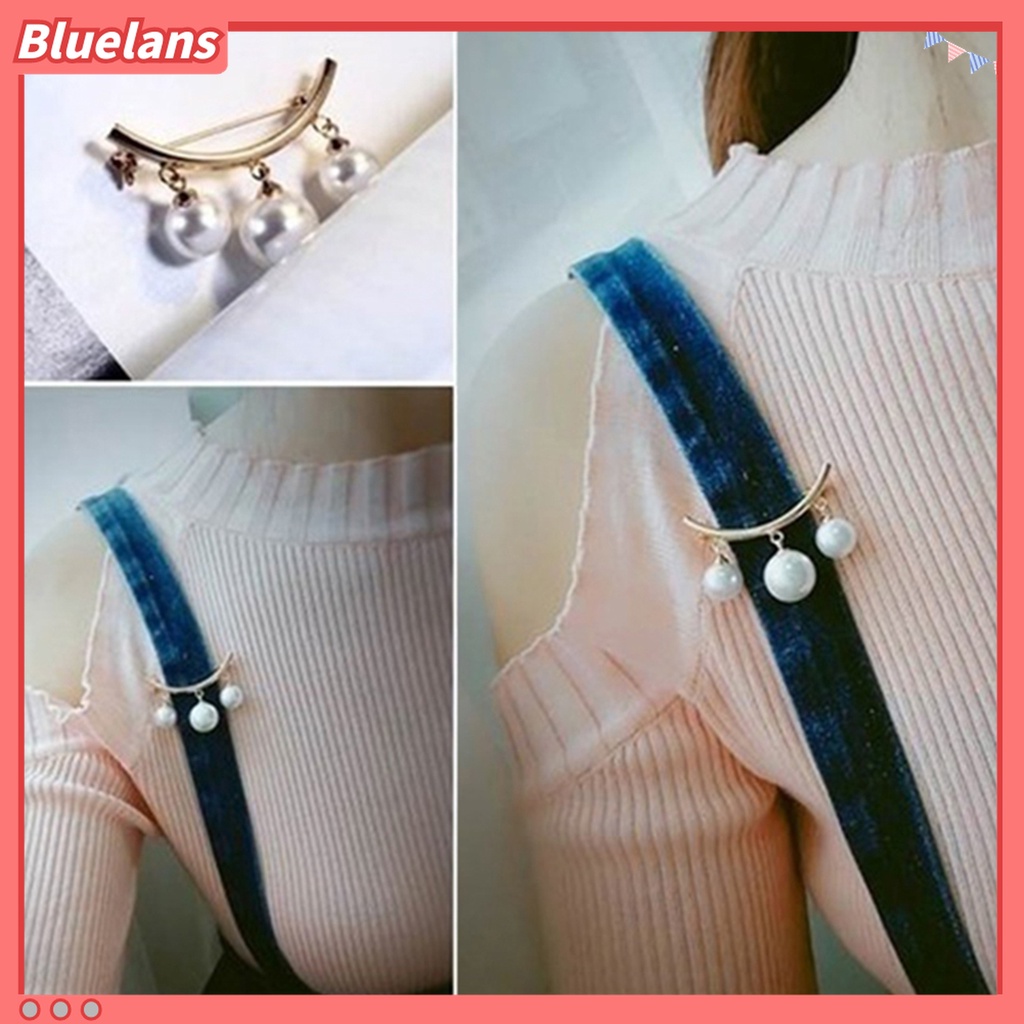 Bluelans 2 Pcs Bros Mutiara Tiruan Gaya Vintage Untuk Pernikahan