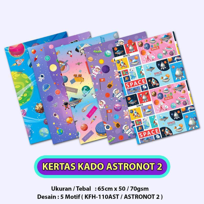 

KERTAS KADO MOTIF ASTRONOT ISI 50 / KERTAS BUNGKUS KADO