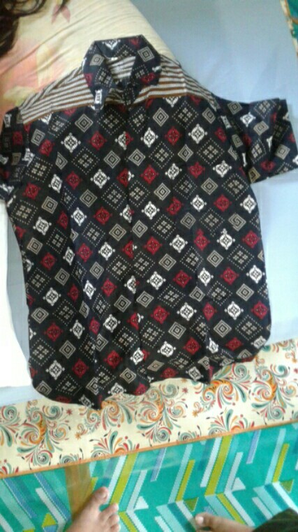 Kemeja Batik Lengan Panjang Batik  Danabrata Pria Motif Songket Hijau Kode 031 M L Xl Xxl Regular