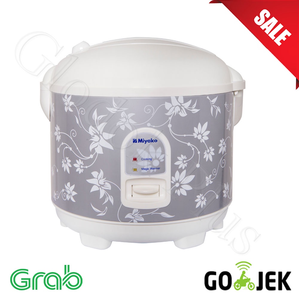 Miyako Rice Cooker MCM-528 1.8 Liter l Magic Com MCM528 1,8 - Abu-abu