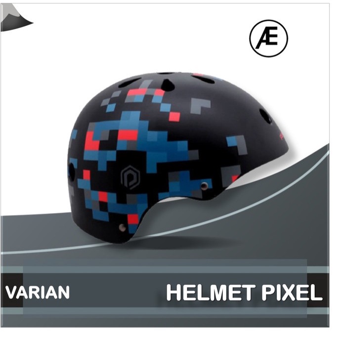 POLYGON HELM SEPEDA PIXEL MATT MODEL BATOK BICYCLE BMX BIKE HELMET