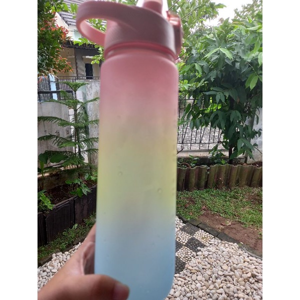 Botol Gradasi Pastel Motivasi Tritan 1 Liter