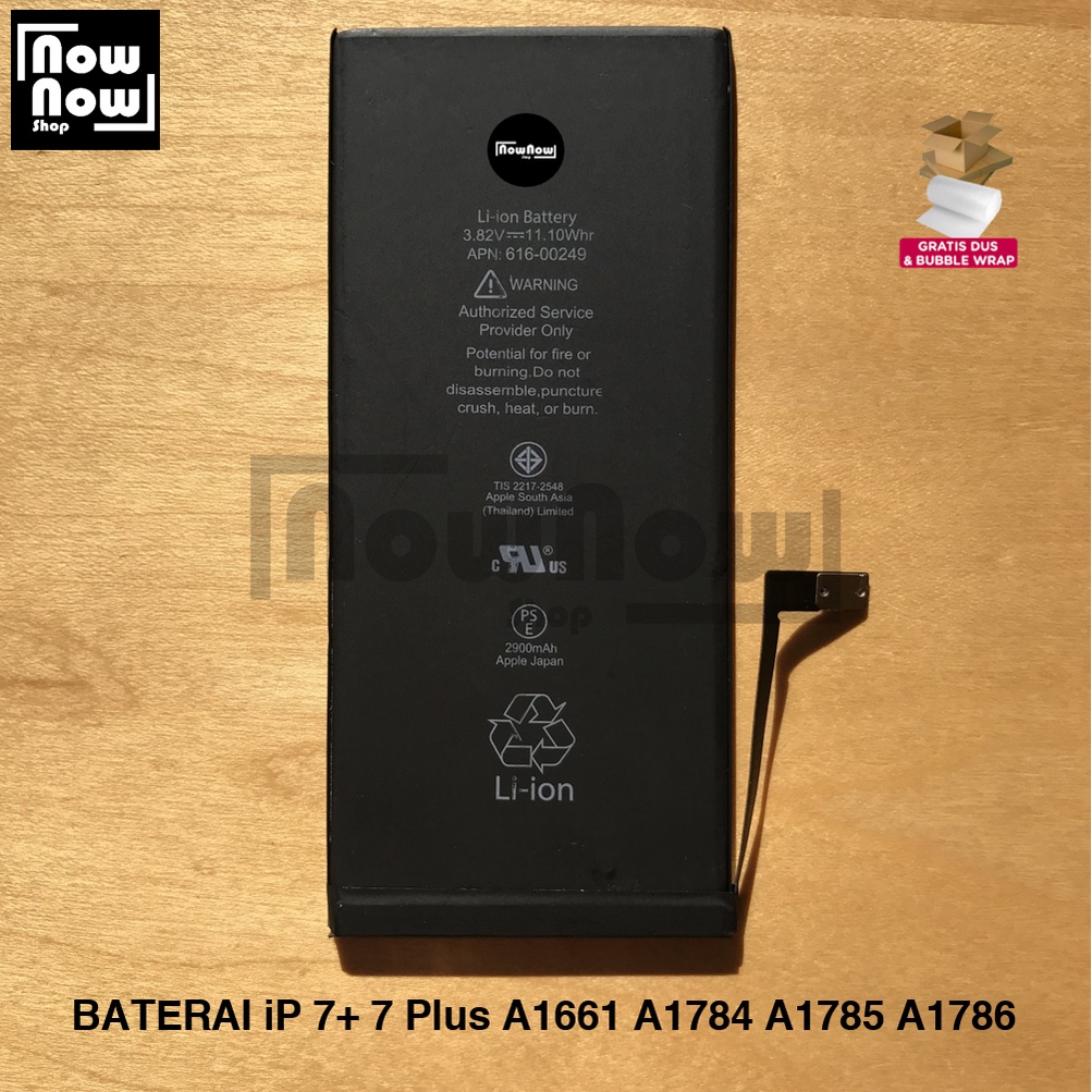 Baterai iP 7+ 7 Plus A1661 A1784 A1785 A1786 Batre Batrai Battery HP