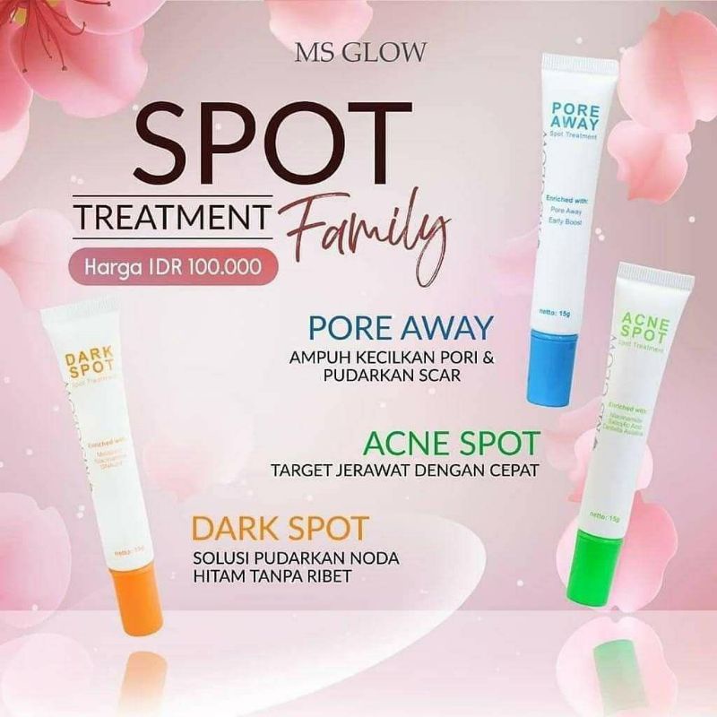 Ms Glow Dark Spot Serum Penghilang Flek Hitam/ Serum Penghilang Flek